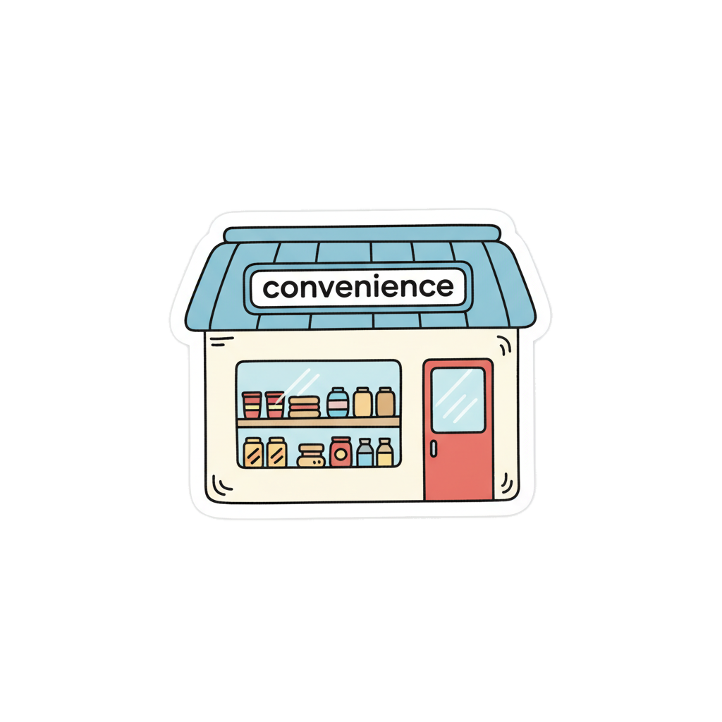 편의점（韓國便利商店）插畫